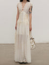 Mutedance 25 Spring/Summer V-neck dress MD-MD25SS91-HOARY